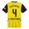 Virallinen Fanipaita + Shortsit Borussia Dortmund N. Schlotterbeck 4 Kotipelipaita 2024-25 - Lasten